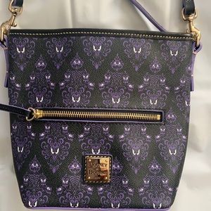 Dooney and Bourke The Haunted Mansion Wallpaper crossbody bag